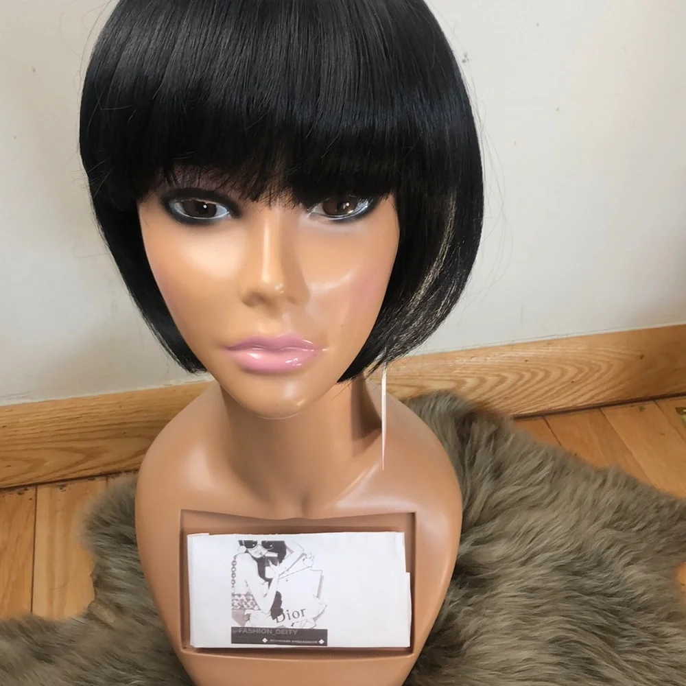 💫JAN BLACK BANGED BOB LACE FRONT WIG💫 *NWT*